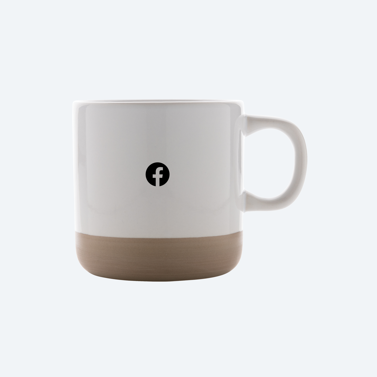 Facebook glazed ceramic mug