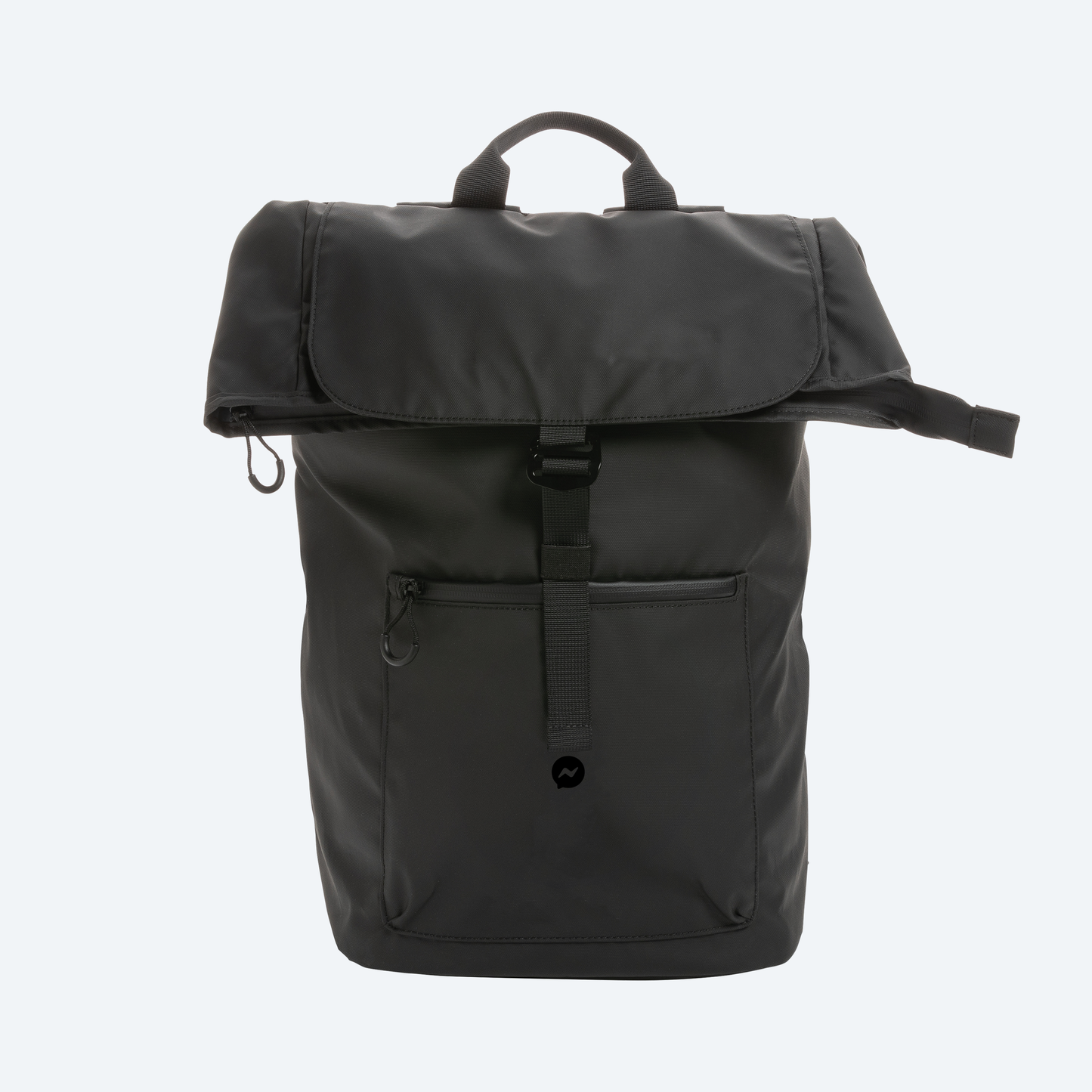 Messenger foldover backpack