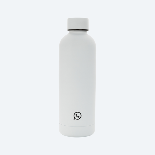 WhatsApp stainless steel water bottle, 500ml
