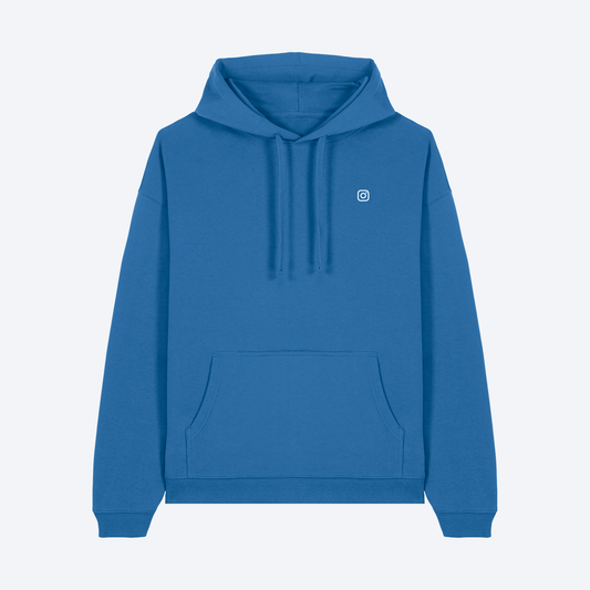 Instagram Oversized Royal Blue Hoodie