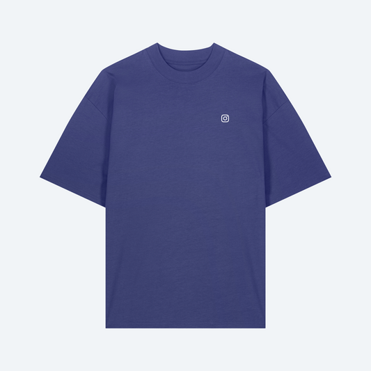 Instagram Unisex Oversized High-Neck T-Shirt