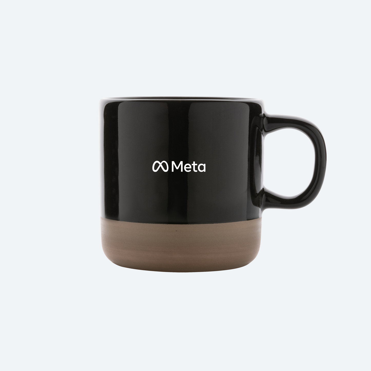 Meta glazed ceramic mug