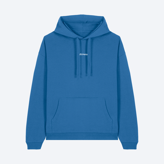 Meta Oversized Royal Blue Hoodie