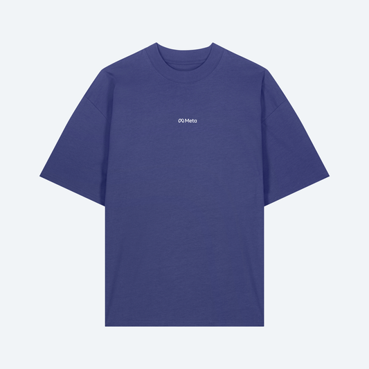 Meta Unisex Oversized High-Neck T-Shirt