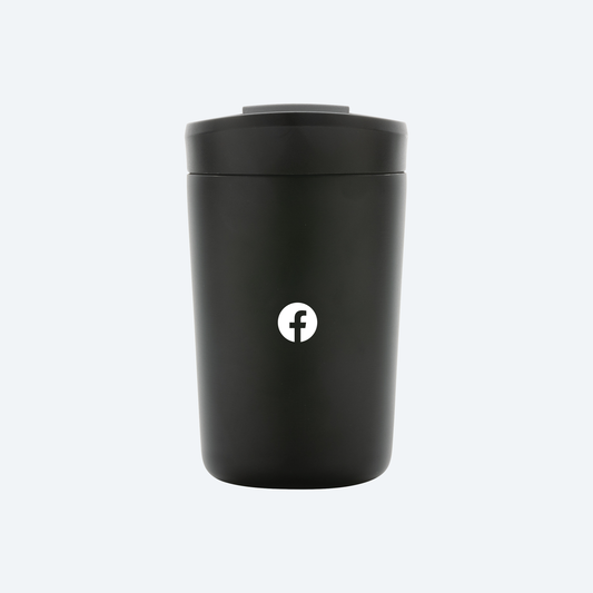 Facebook recycled steel travel cup, 300ml