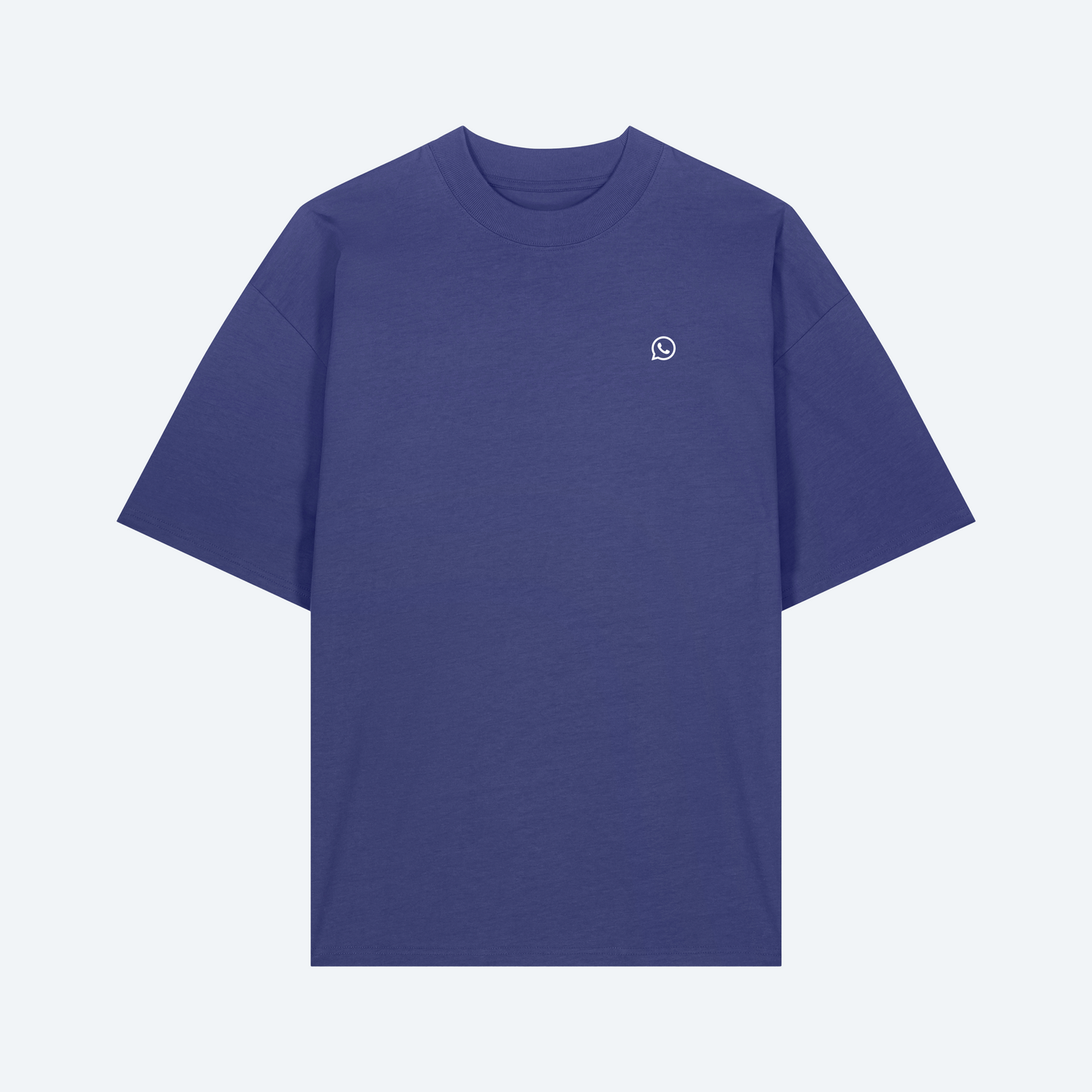 WhatsApp Unisex Oversized High-Neck T-Shirt