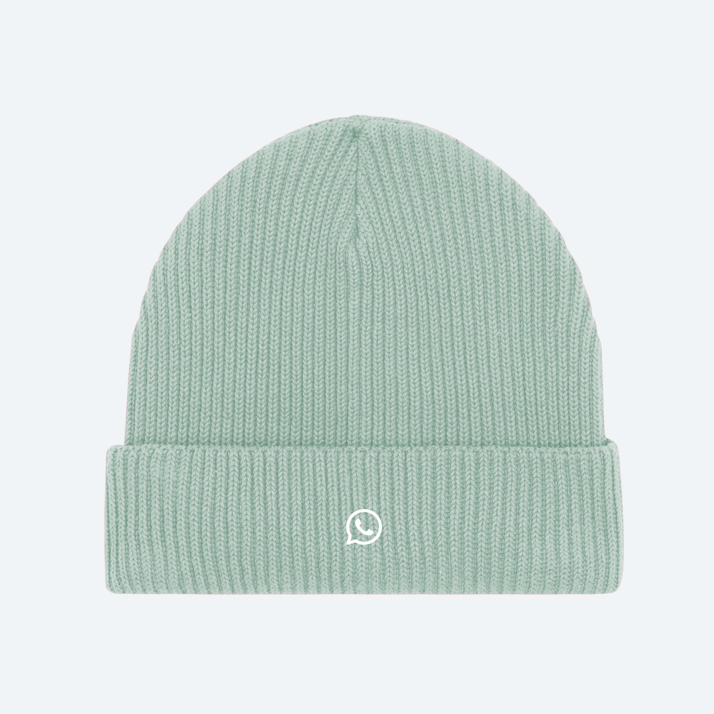Whatsapp Ribbed Beanie Hat