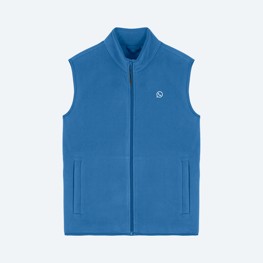 Whatsapp Unisex Sleeveless Fleece Jacket